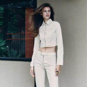 Zara  Z1975 Cropped Denim Jacket